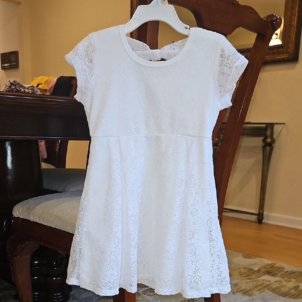 White Lace Girl's Dress Size 5